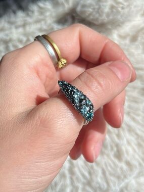 RARE John Hardy Blue Topaz Ring